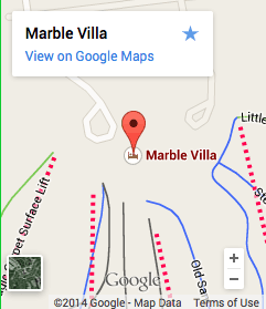 Zip Lining Marble Mountain Location Map