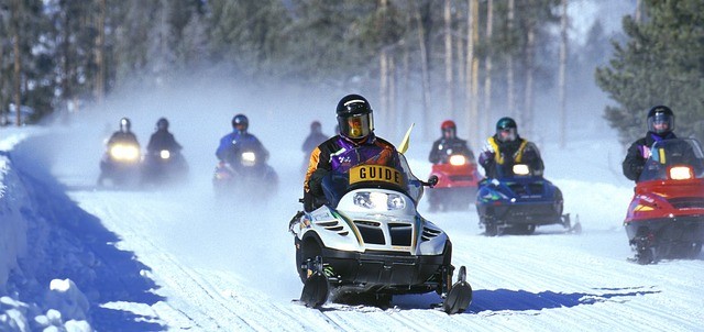 mountain snowmobiling
